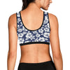 Hibiscus Pattern Print Design HB012 Sports Bra