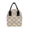 lotus Boho Pattern Print Design LO05 Insulated Lunch Bag