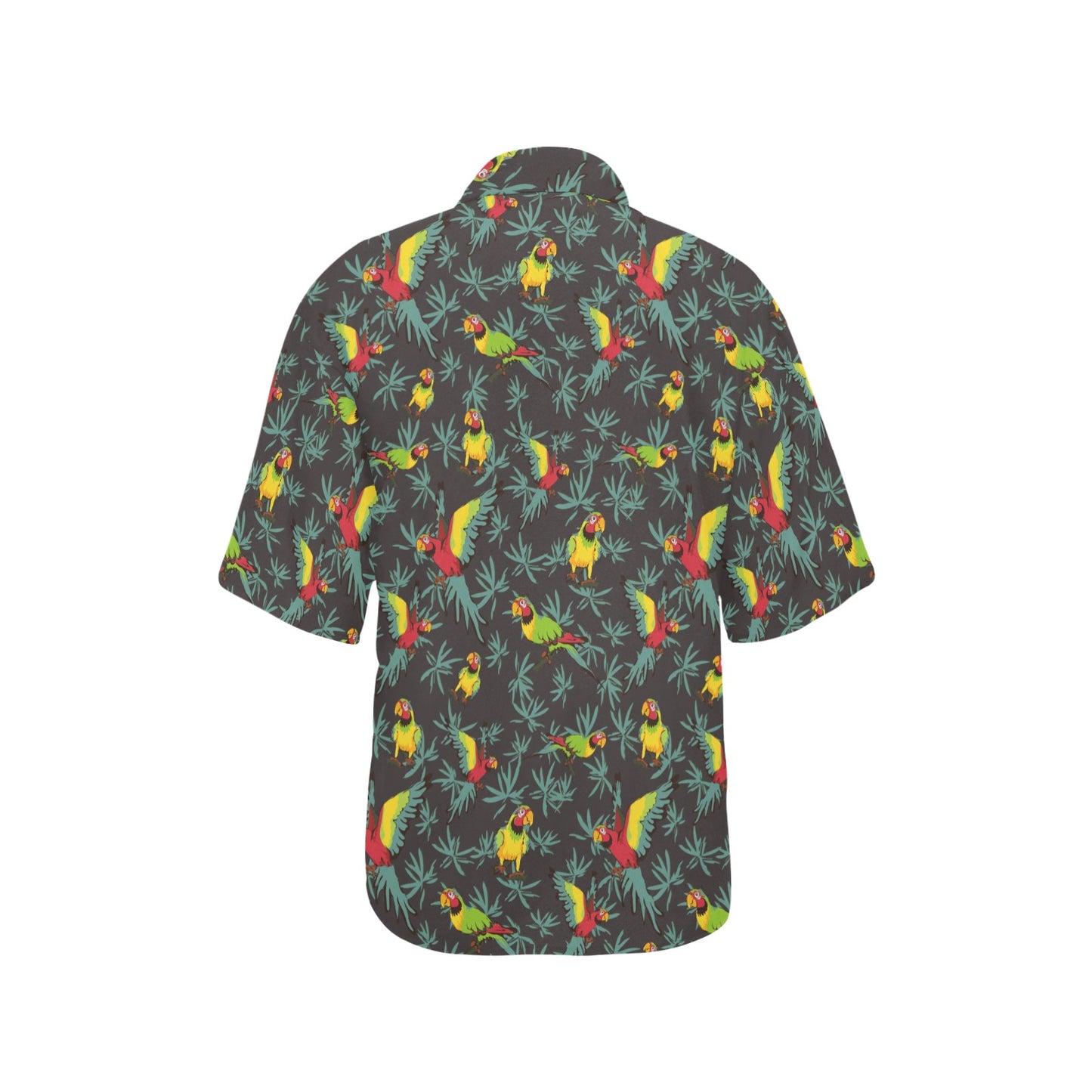 Parrot Themed Print Women's Hawaiian Shirt