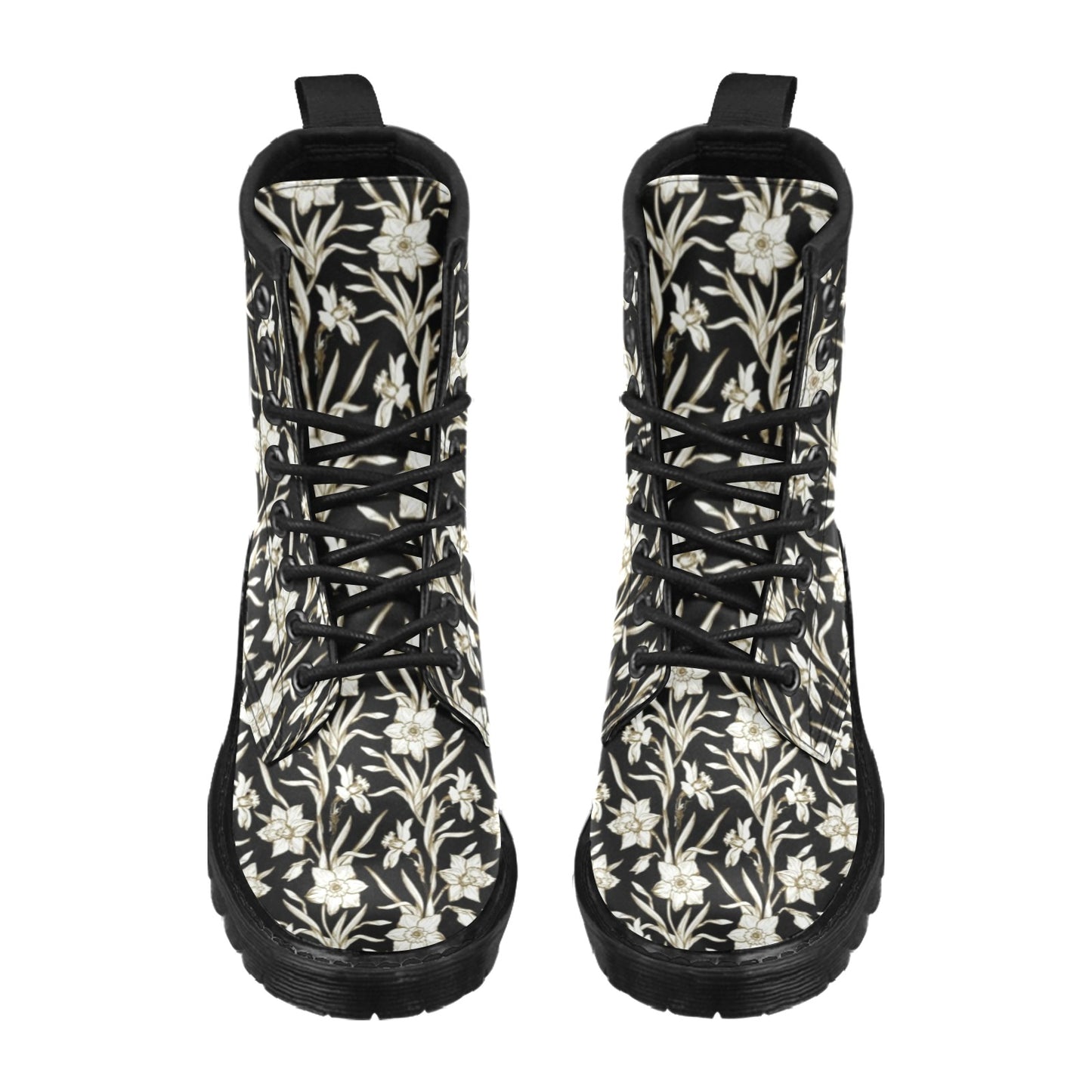 Daffodils Pattern Print Design DF06 Women's Boots