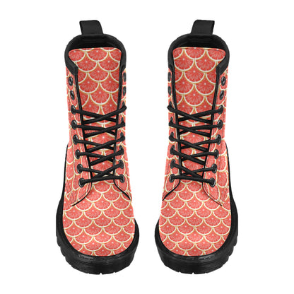 Grapefruit Pattern Print Design GF07 Women's Boots