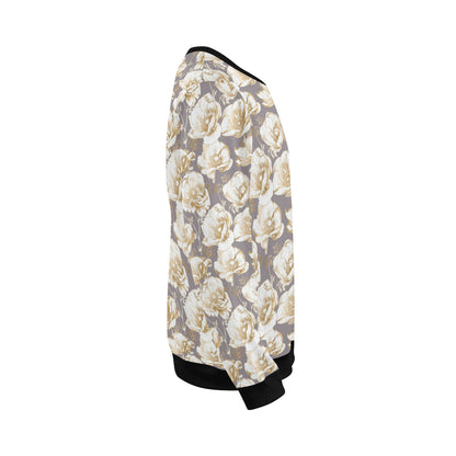 Anemone Pattern Print Design AM05 Men Long Sleeve Sweatshirt