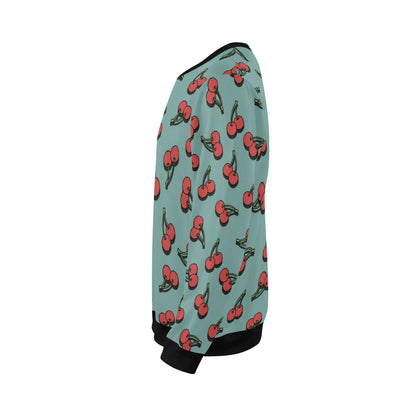 Cherry Pattern Print Design CH03 Men Long Sleeve Sweatshirt