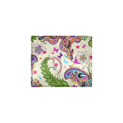 Butterfly Colorful Indian Style Men's ID Card Wallet