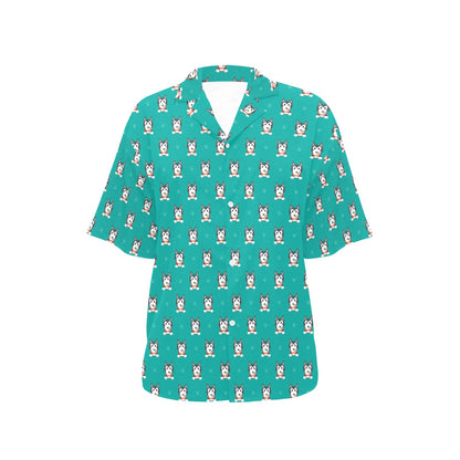 Siberian Huskies Print Design LKS304 Women's Hawaiian Shirt