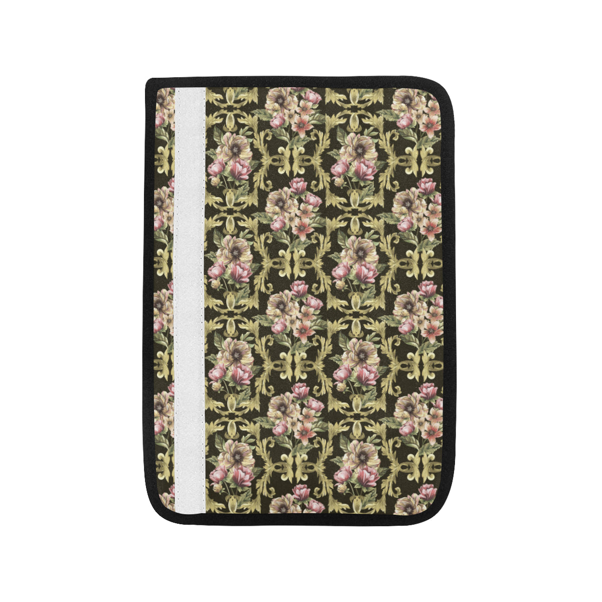 Baroque Pattern Print Design 02 Car Seat Belt Cover