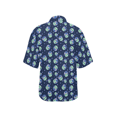 Alien Cat Women's Hawaiian Shirt