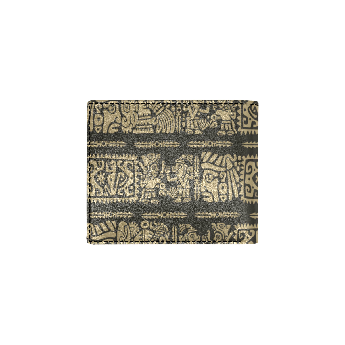 Mayan Pattern Print Design 02 Men's ID Card Wallet