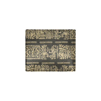 Mayan Pattern Print Design 02 Men's ID Card Wallet