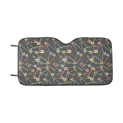 Safety Pin Print Design LKS301 Car front Windshield Sun Shade