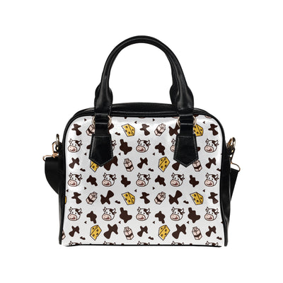 Cow Pattern Print Design 06 Shoulder Handbag