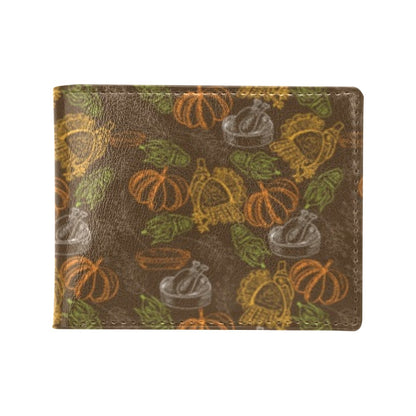Thanksgiving Print Design LKS301 Men's ID Card Wallet