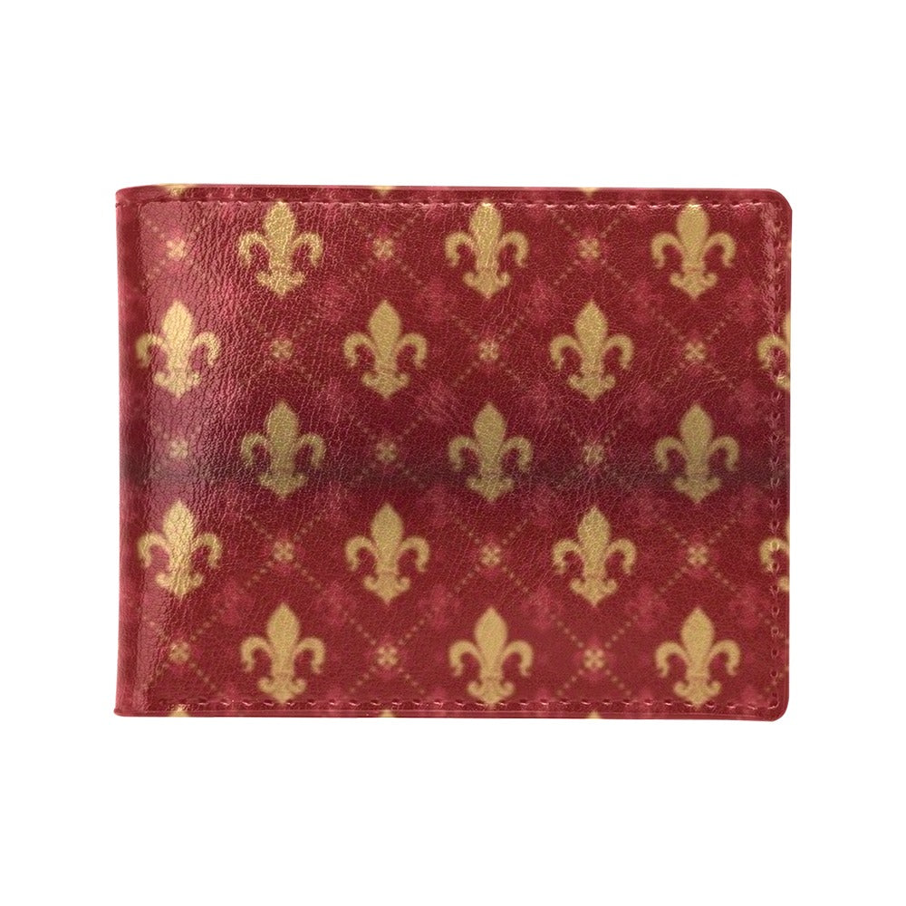 Fleur De Lis Print Design LKS401 Men's ID Card Wallet