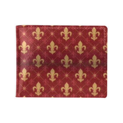 Fleur De Lis Print Design LKS401 Men's ID Card Wallet