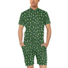 Peacock Feather Green Design Print Men's Romper