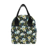 Anemone Pattern Print Design AM03 Insulated Lunch Bag