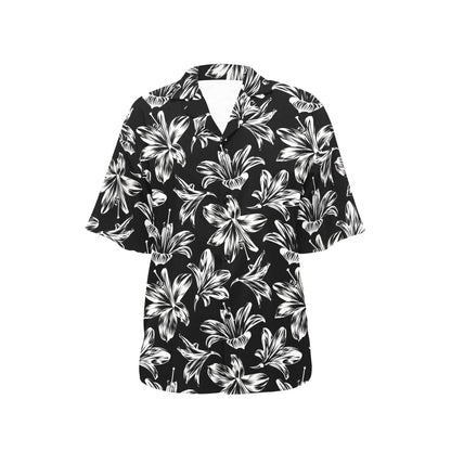 Amaryllis Pattern Print Design AL04 Women's Hawaiian Shirt