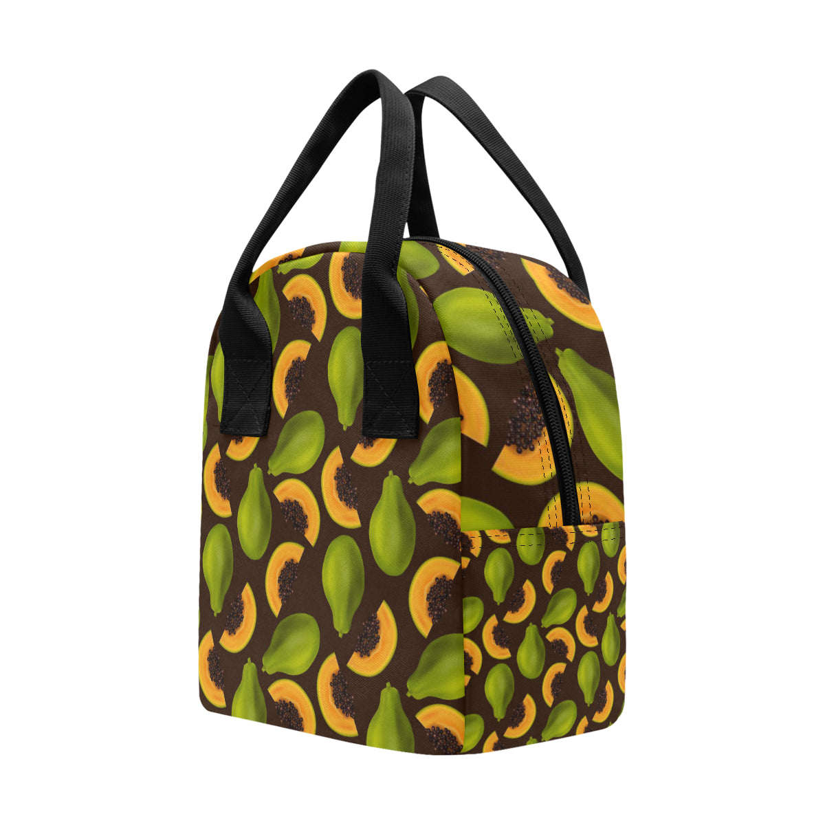Papaya Pattern Print Design PP04 Insulated Lunch Bag