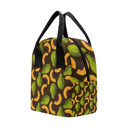 Papaya Pattern Print Design PP04 Insulated Lunch Bag