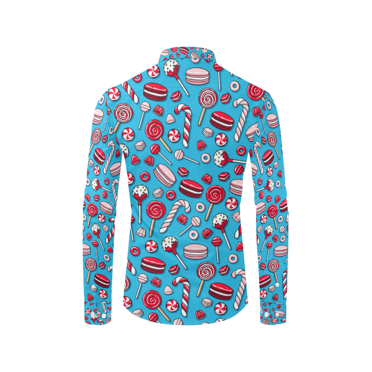 Candy Pattern Print Design 05 Men's Long Sleeve Shirt