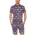 Dragonfly Neon Color Print Pattern Men's Romper