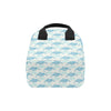 Sea Turtle Pattern Print Design T01 Insulated Lunch Bag