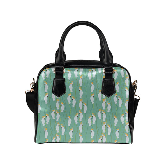 Cockatoo Pattern Print Design 01 Shoulder Handbag