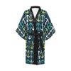 Anchor Pattern Print Design 03 Women's Short Kimono