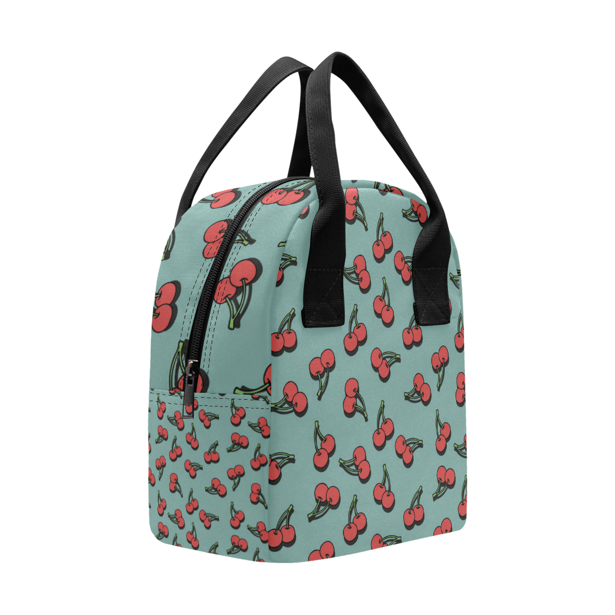 Cherry Pattern Print Design CH03 Insulated Lunch Bag