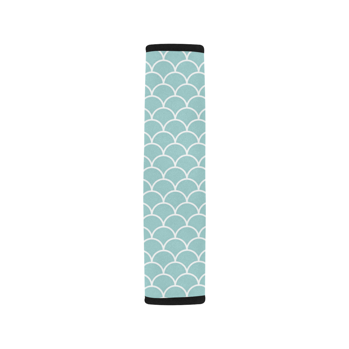 Scales Teal Pattern Print Design 02 Car Seat Belt Cover