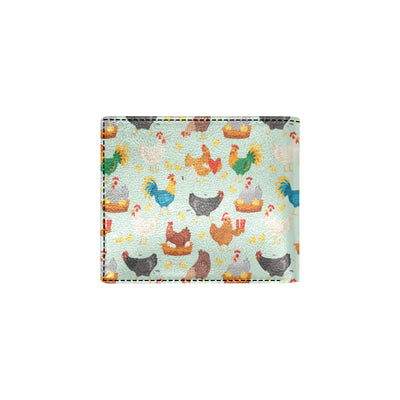 Chicken Pattern Print Design 07 Men's ID Card Wallet