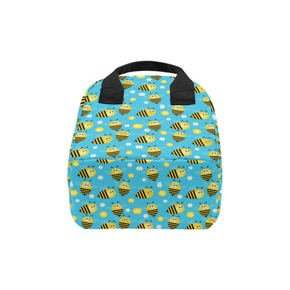 Bee Pattern Print Design BEE06 Insulated Lunch Bag