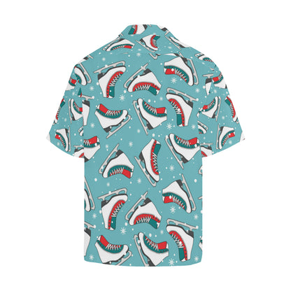 Ice Skate Pattern Print Design 03 Men's Hawaiian Shirt