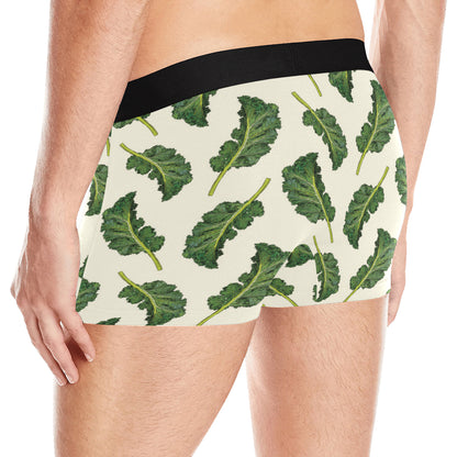 Kale Pattern Print Design 03 Men's Boxer Briefs