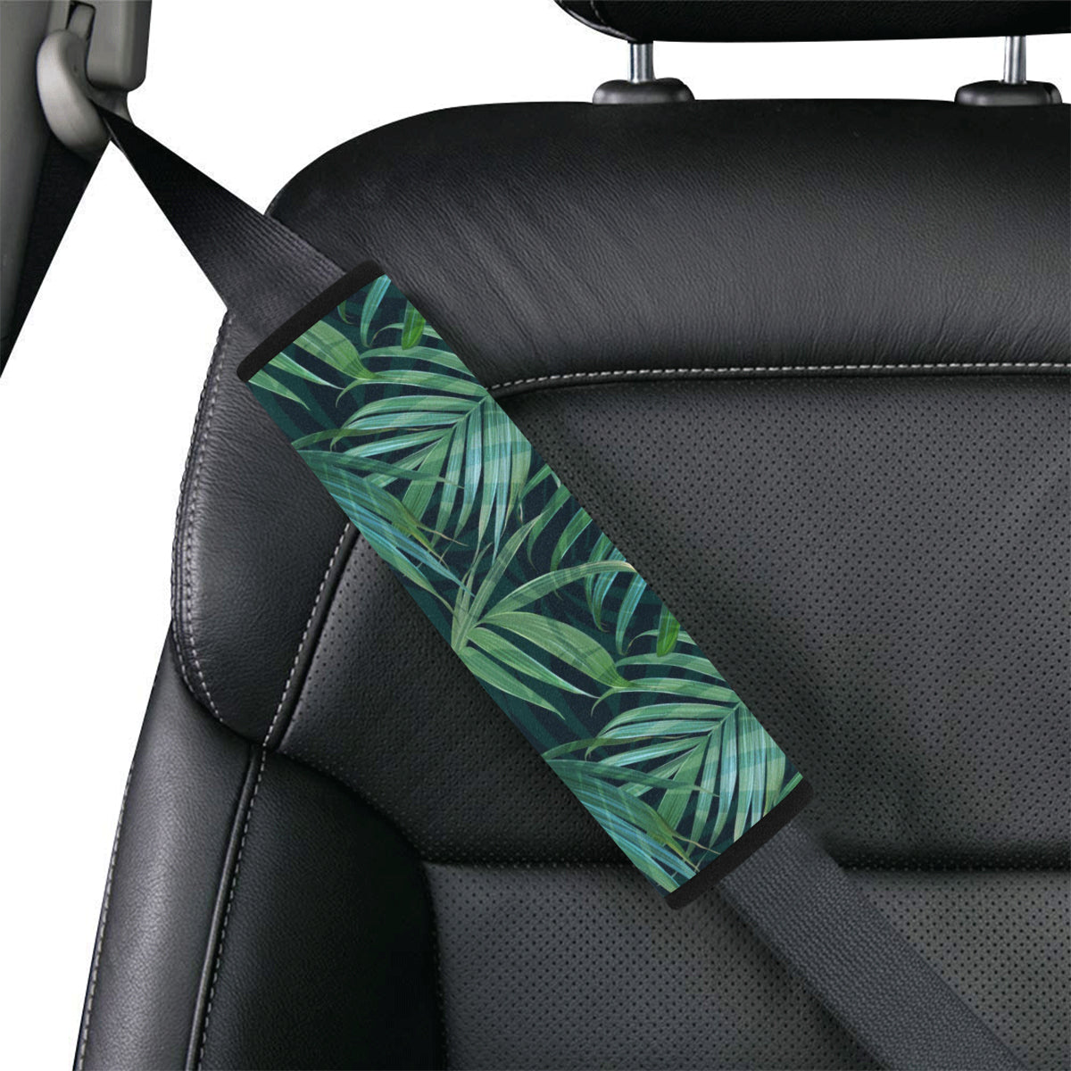 Tropical Flower Pattern Print Design TF011 Car Seat Belt Cover