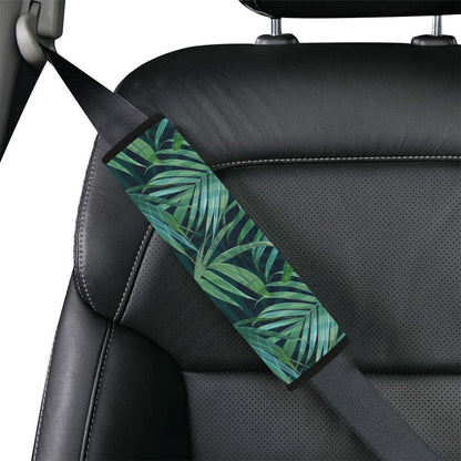 Tropical Flower Pattern Print Design TF011 Car Seat Belt Cover