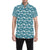 Surf Wave Tribal Design Men's Short Sleeve Button Up Shirt