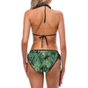 Green Fresh Tropical Palm Leaves Bikini