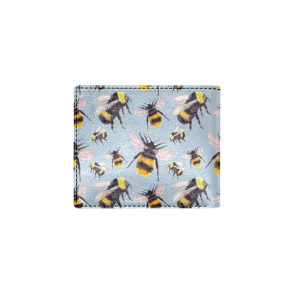 Bee Pattern Print Design BEE08 Men's ID Card Wallet