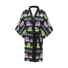 Camper Cute Camping Design No 3 Print Women's Short Kimono