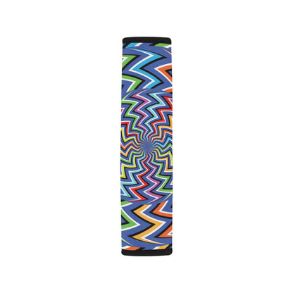 Optical illusion Pattern Print Design A02 Car Seat Belt Cover