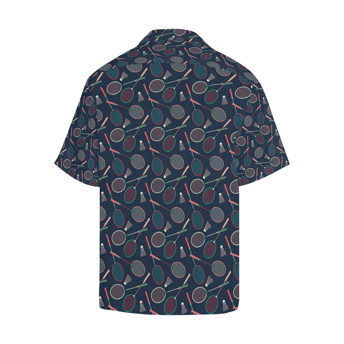 Badminton Pattern Print Design 03 Men's Hawaiian Shirt