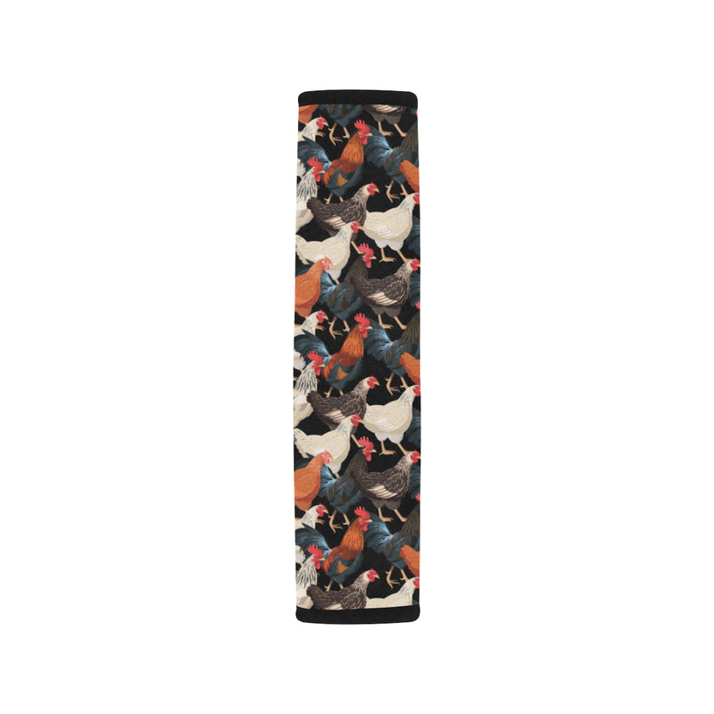 Chicken Print Pattern Car Seat Belt Cover