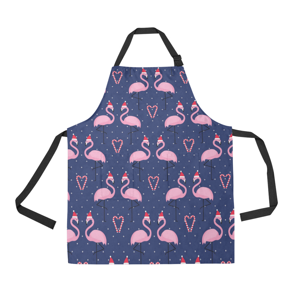 Flamingo Christmas Apron with Pocket