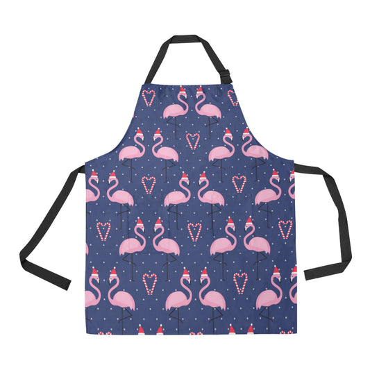 Flamingo Christmas Apron with Pocket
