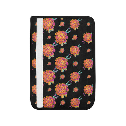 Marigold Pattern Print Design 01 Car Seat Belt Cover