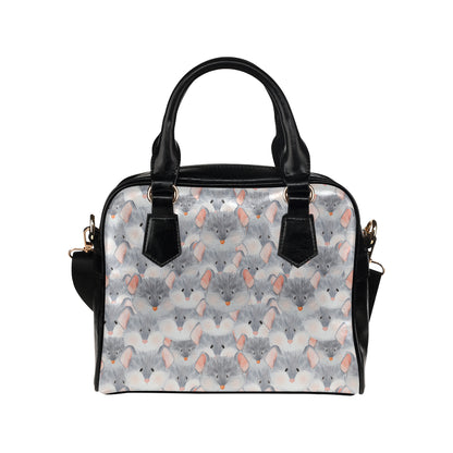 Rat Baby Pattern Print Design 02 Shoulder Handbag