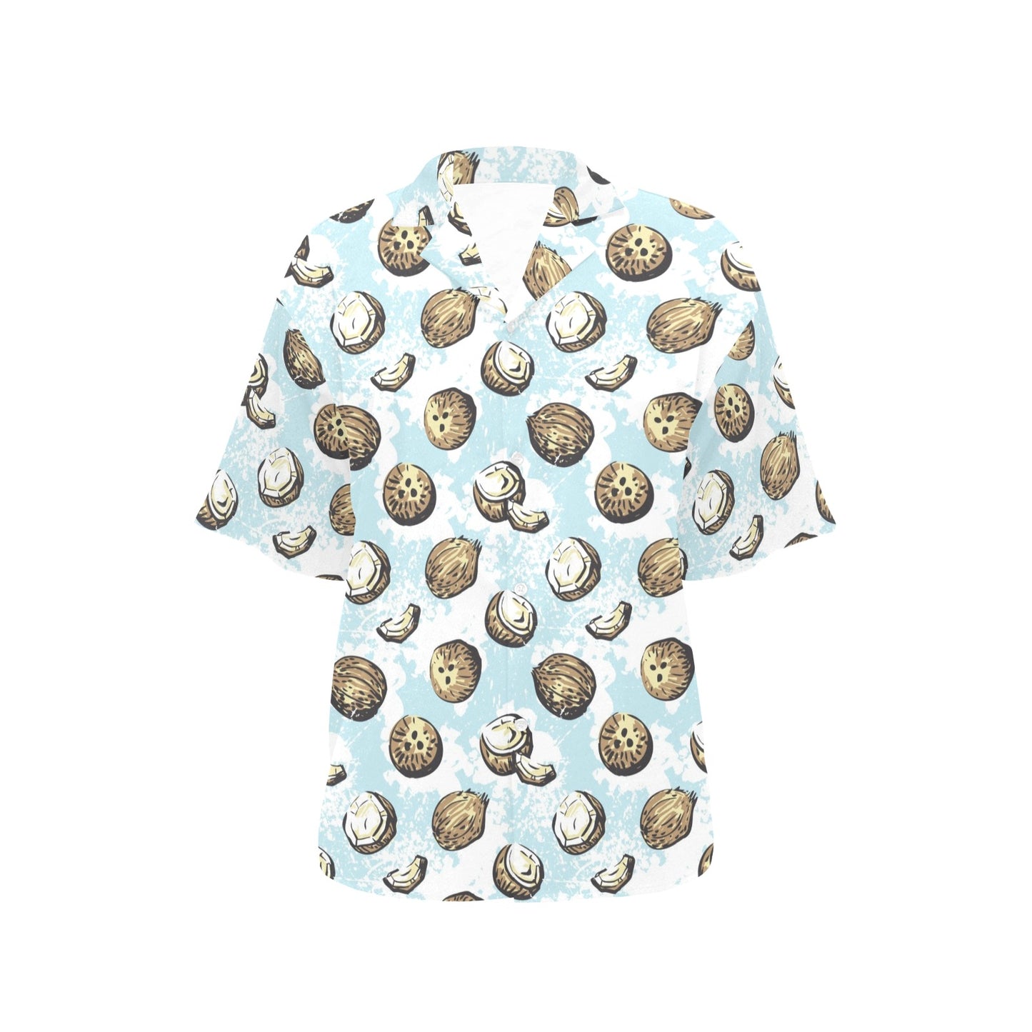 Coconut Pattern Print Design CN01 Women's Hawaiian Shirt