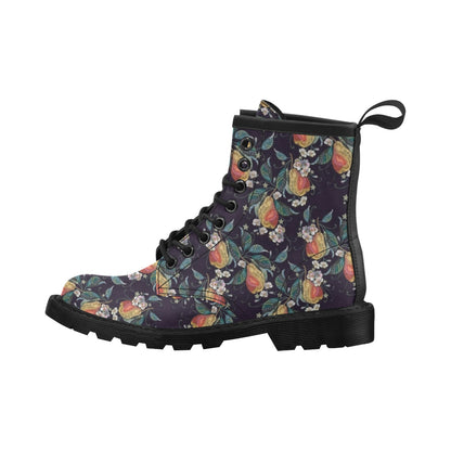 Pear Pattern Print Design PE02 Women's Boots