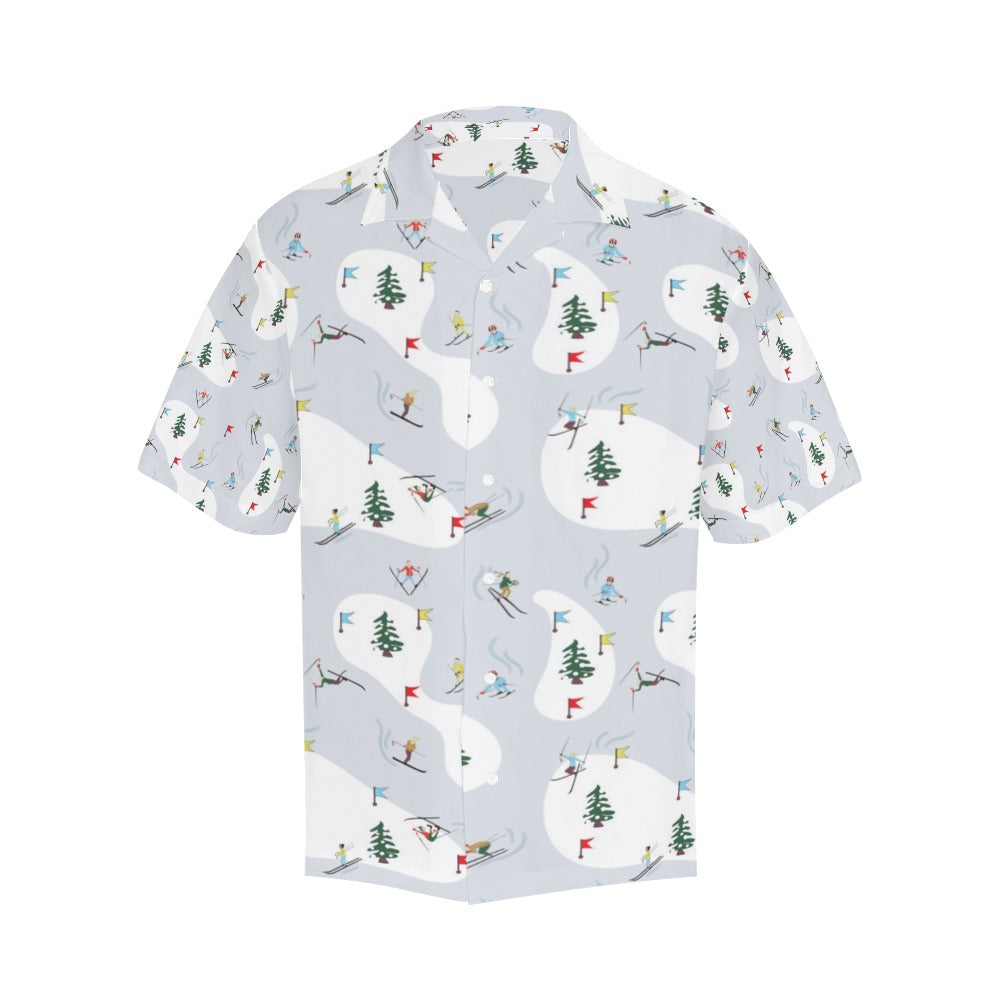Ski Print Design LKS305 Men's Hawaiian Shirt
